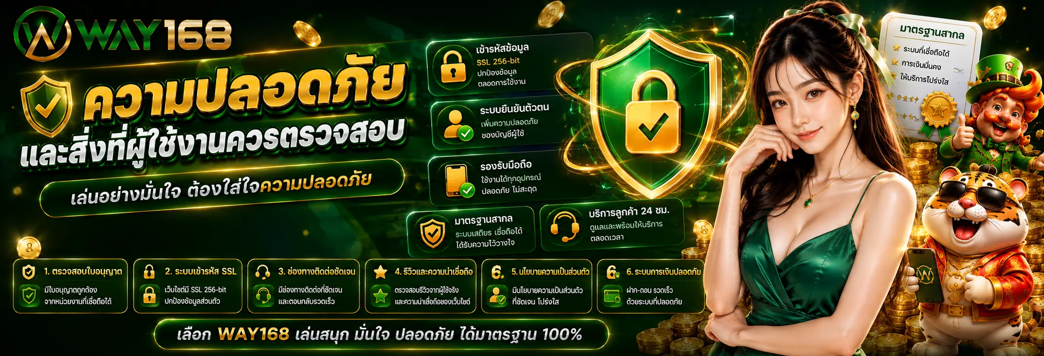 ความปลอดภัยและสิ่งที่ผู้ใช้งานควรตรวจสอบ
